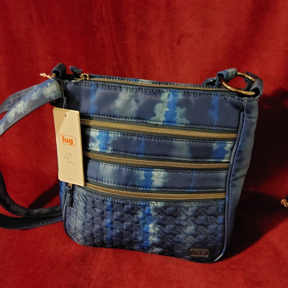 Lug Breezer Crossbody Bag, Shibori Blue